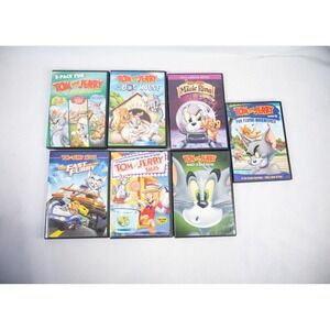 Lot of 7 Tom and Jerry Cartoon DVDs Magic Ring, Vol 1 & 2, Dog House Fast Furry